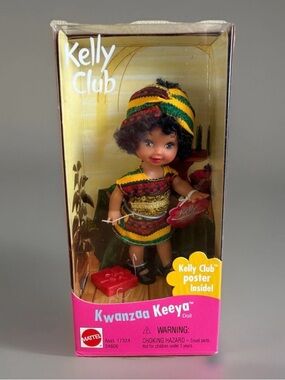 1999 Barbie Kelly Club Kwanzaa Keeya Doll Mattel NRFB #24606